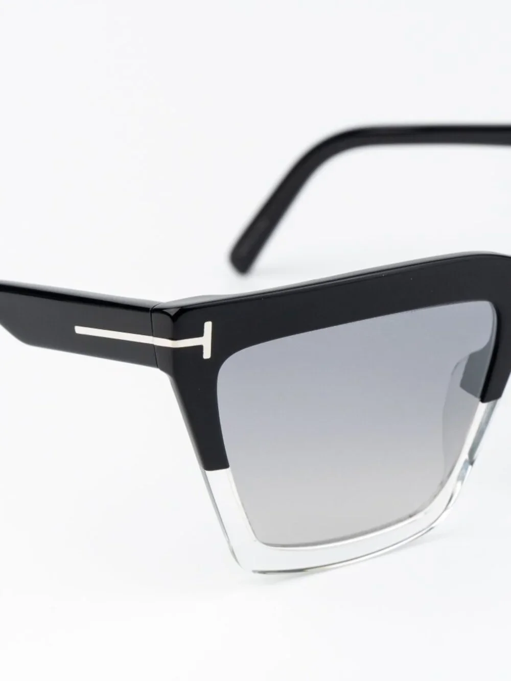 Tom Ford EDEN Women Sunglasses Black Grey Mirror Square FT1110 05C NEW AUTHENTIC